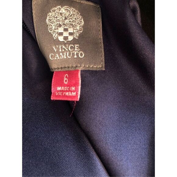 Vince Camuto Blue Pink Medallion Geometric Print Sleeveless Shift Dress Size 6 - Picture 9 of 9